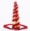 Christmas Unicorn Horn Glitter Elastische Hoofdband Baby Meisje Thema Party Fancy Dress Hairband Verjaardagscadeau Filler Bag Cosplay Prop Kleurrijk