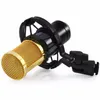 Sıcak satış ses işleme BM800 Dinamik Kondenser Kablolu Mikrofon Mic ile Ses Stüdyo Kayıt Kiti KTV Karaoke Şok Dağı