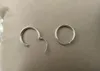 Orecchini a cerchio in argento massiccio da donna Orecchini a bottone a cerchio grande esagerati eleganti Huggie Gioielli in argento sterling antiallergici