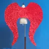 New arrival beautiful large red angel feather wings Wedding Grand event Easter DIY decorations stage show shooting props