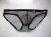 Sous-vêtements entièrement transparents pour hommes, sous-vêtements en gaze, culotte en Viscose, Lingerie Sexy, transparent, Cueca Gay, grande taille, slips Ho200C