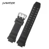 Jawoder Watchband 26 mm czarny silikonowy gumowy pasek opaski dla GW-3500B G-1200B G-1250B GW-3000B GW-2000 Sports Watch Straps317e