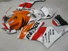 Spuitgieten kachel kit voor HONDA CBR1000RR 04 05 oranje witte carrosseriebackset CBR1000RR 2004 2005 OT05