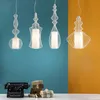 LED Modern Pendant Lamps Big Nobles Hanging Pendant Lights Fixture White Black Bird Cage Restaurant Cafes Pub Home Indoor Lighting Droplight