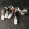 Gourde pliant pot bongs accessoires, conduite d'eau en verre tuyaux de fumer percolateur bongs en verre brûleur à mazout conduites d'eau plates-formes pétrolières fumer avec Dro