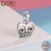 Style offre spéciale 925 en argent Sterling belle Animal hibou pendentif breloques ajustement femmes bracelets porte-bonheur colliers bricolage bijoux 9956437