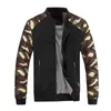 Vente en gros- Hommes Arrivée Veste Homme Automne Printemps Camouflage Vêtements Décontractés Homme Manteau Col Montant Fermeture Éclair Lâche 3 Couleurs