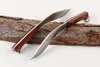 Непал Мачете 440C Атласный лезвие деревянная ручка с фиксированной ножей лезвия с нейлоновой оболочкой210H