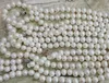 Woman Necklace 9-10mm White Pearl Natural Freshwater Pearl Choker 45cm\18inch