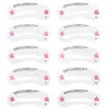 24 pièces/lot pochoirs à sourcils 24 Styles réutilisables sourcils dessin Guide carte sourcils toilettage modèle bricolage maquillage outils en gros