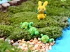 Konstgjorda söta gröna sköldpaddsdjur Fairy Garden Miniatyres Mini NoSes Moss Terrariums Harts Hantverk Figurer för trädgårdsdekor8476670