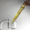 5 Inç Cam Dabber Aracı Renkli Kalın Pyrex Buharlaştırıcı Yağ Balmumu DAB Araçları Su Boruları için Sigara Karbonhidrat Cap Su Boruları