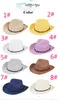 Hand woven children's cowboy leisure jazz hat New fashion baby sun beach hat Kids summer cool straw baby boy girl caps M037