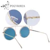 2021 Klassieke Ronde Zonnebril Luxe Vrouwen Merk Designer Coating Zonnebril UV Mirror Sport Vintage met doos en gevallen