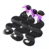 Virgin Hair wiązki naturalne czarne 3pcs brazylijska fala ciała 3 pakiety