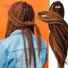 18 inç 3s Kutu Örgüler Sentetik Örgü Saç Tığ Örgüler Kadınlar için Saç Uzantıları ABD Büküm Siyah Tanrıça Locs Dreadlocks