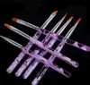 Acrylique Nail Art Peinture Draw Brush 7 pcs set UV Gel Brush maniature KD