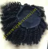 Clip in korte high afro kinky krullend menselijk haar pony tail voor zwarte vrouwen 120 g trekkoord paardenstaart haarverlenging voor zwarte vrouwen 4kleur