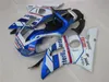 Carene in plastica moto per Yamaha YZF R6 98 99 00 01 02 kit carena blu bianco YZFR6 1998-2002 OT44