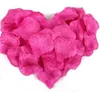 Fushia искусственный шелк розы лепестки свадебные аксессуары партия событие украшения
