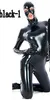코스프레 할로윈 의상 여성 PVC 섹시한 지퍼 검은 색 코스프레 재미 유니폼
