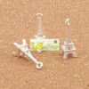 3d Paris Eiffel Tower Alloy Small Charms Pendants 100pcslot micro bronze plaqué élégant 22 mm4 mm L4482765537