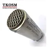 TKOSM 2017 Novo Modelo de Aço Inoxidável de Alta Qualidade 60mm 51mm Universal SC Tubo de Escape Da Motocicleta Escape Silenciador De Metal De Corrida Escape Com Adesivo