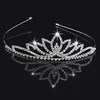 Meisjes kronen met steentjes bruiloft sieraden bruidsheadpieces verjaardagsfeestje prestaties pageant crystal tiaras bruiloft accessoires # BW-T020