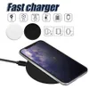 Chargeur sans fil pour iPhone X Adaptateur de charge rapide Récepteur de charge universel pour Galaxy S23 22 Ultra Plus Téléphones de charge sans fil dans une boîte de vente au détail