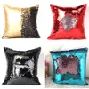 Único lado Lantejoula sereia capa de almofada Pillow Cor mágico Alterar Glitter Lance fronha Início fronha decorativa