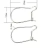 10pairs / los 925 Sterling Silber Verschlusshaken Erkenntnisse Komponenten für DIY Schmuck Geschenk Handwerk WP178 *