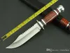 New 440 Steel Blade Wood handle Fixed Blade Survival Bowie Hunting Knife K3021B Best quality