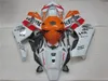 Injection molding free 7 gifts fairing kit for Honda CBR1000RR 04 05 orange white fairings set CBR1000RR 2004 2005 OT17