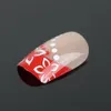 Wholesale- Hot !24PCS Finished False Nails with 3D Rhinestone Decoration False Fake Nails Nail Art Tips for Lady/Women Manicure Art