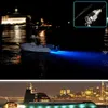 iluminação subaquática de barco