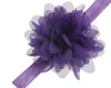 20 Cores Kid Bonito Headband Infantil Flor Chiffon Faixa de Cabelo Menina Bebê Recém-nascido Da Criança YH415