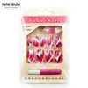 Unghie artificiali intere con nuovi disegni Gel UV Colorate unghie finte economiche Art Cover completa Punte per unghie in plastica Nail Art Beauty5546337