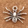 Czołganie 3D Spider Insect Charm Koraliki 200 sztuk / partia 19.3x15mm Antique Silver Wisiorki Moda Biżuteria DIY Fit Bransoletki Naszyjnik Kolczyki L037