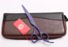 Z1010 5.5 "16cm JP Purple Dragon Purple Professional Ciseaux de cheveux humains Ciseaux de coiffure de coiffeur Coupe Amincissement Cisailles Style Outils