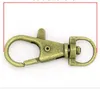 100pcs/lot Lobster Swivel Clasps For Key Ring Bronze Tone High Quality Fine For Jewelry Accessories 33x13mm