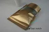 10x15cm embossing bags, 100pcs/lot X Stand up matte gold aluminium foil ziplock bag with window-resealable dry banana storage zipper pouch