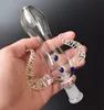 Nouvelle version 14 mm Mini Glass Pipe NC Kit avec Titanium Nail Quartz Toot Fumer Pipe Glass Bongs