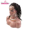 360 Lace Frontal peruk 22 * ​​4 * 2 Brasiliansk Loose Deep Wave Mänskliga hår för Black Women Greatemy Full Lace Band Frontal med Baby Hair