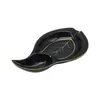 New Arrival Ashtray Anniversary Unique Black Leaf Shaped Ceramic Cigar Ashtray with a gift box8649717