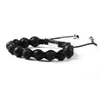 Jewelry Wholesale 10pcs/lot High Quality 10mm Lava Rock Stone With Natural Matte Stone Beads Macrame Bracelet For Men's Gift