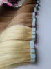 Teyp Saç Uzantıları PU Cilt Atkısı Saç 9A 40pcs/Set 20''22''24 '' İnsan Saç Uzantıları Bant Ucuz Aplike De Cabelo Humano