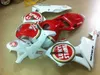 Injektionsform Gratis Anpassa Fairing Kit för Honda CBR600RR 05 06 Röda vita Fairings Set CBR600RR 2005 2006 OT21