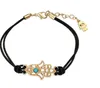 Hamsa armband hamsa hand ond öga läder armband bangle lucky charm pendant smycken grossist fatima hand vävt armband