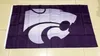 NCAA Kansas State Wildcats Polyester-Flagge, 150 cm x 90 cm, Flagge, Banner, Dekoration, fliegende Geschenke für Zuhause, Garten, Outdoor
