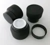 Yeni Tasarım 20x15G 30G 50G Frost Cam Krem Kavanoz Siyah Kapaklı beyaz Mühür Konteyner Kozmetik Ambalaj, 15G Cam Krem Pot